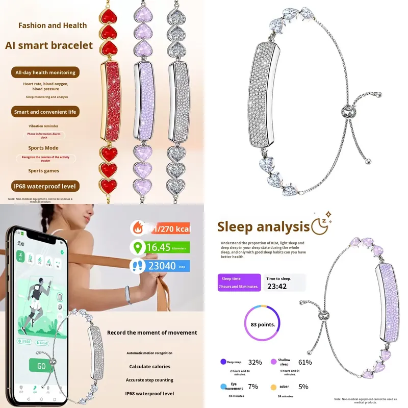 Cross-border New Smart Bracele - Health Monitors recension och pris