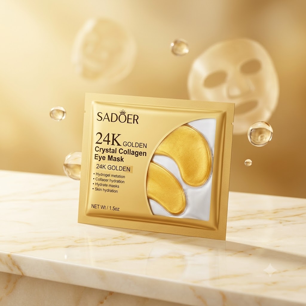 10PCS Gold Collagen Under Eye  - Collagen Under Eye Patches recension och pris