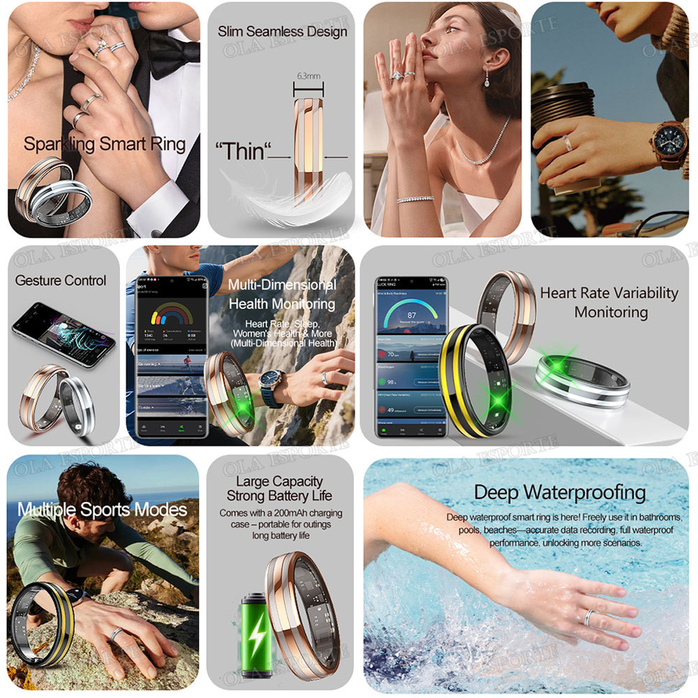Gesture Sensing Smart Ring Out - Health Monitors recension och pris