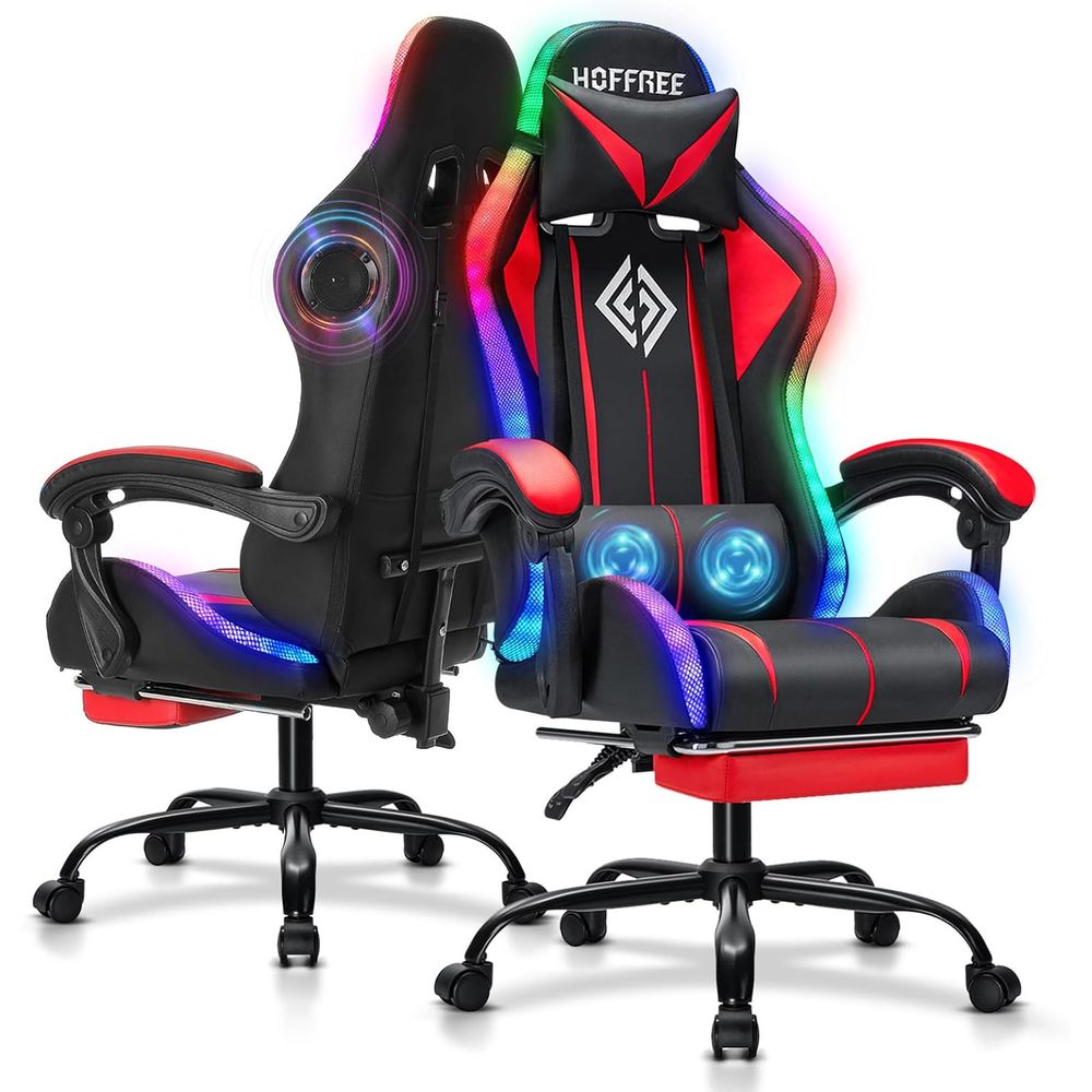 RGB Gaming Chair with Bluetoot - Massage recension och pris