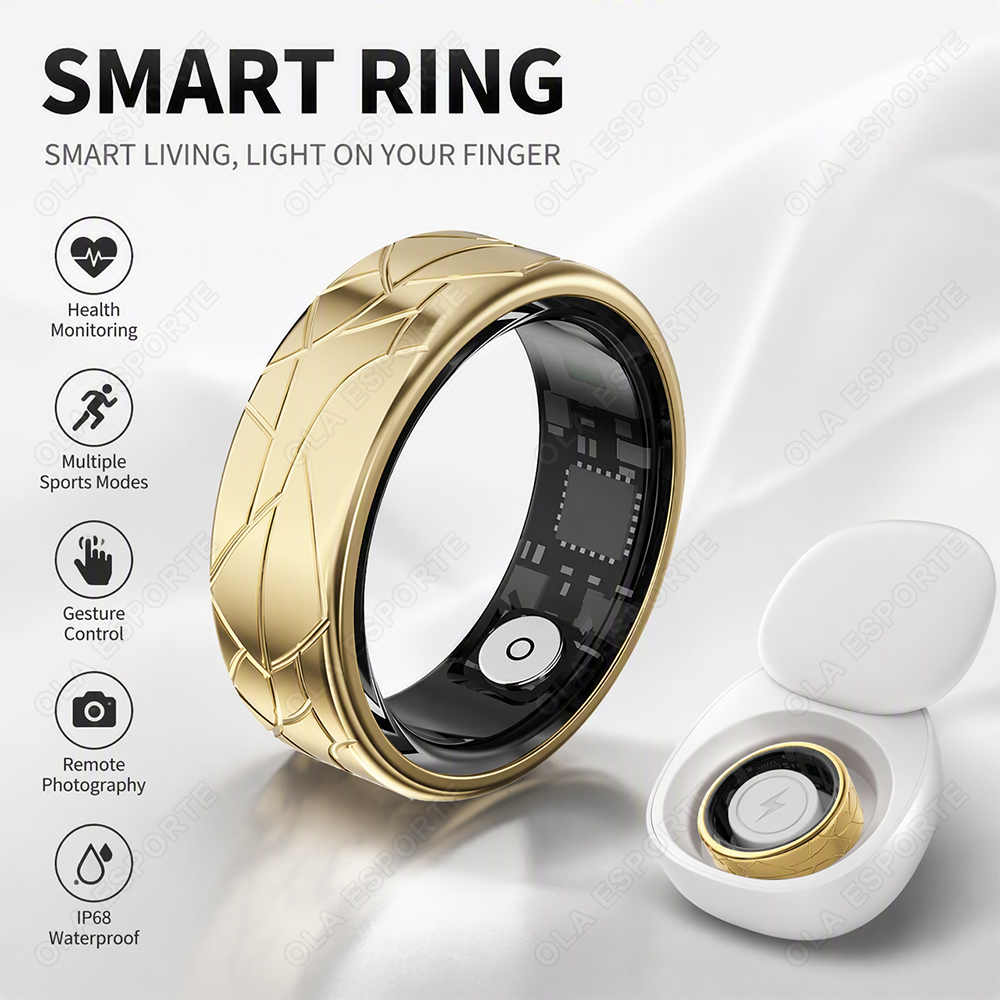 Stainless Steel Smart Ring Wat - Health Monitors recension och pris