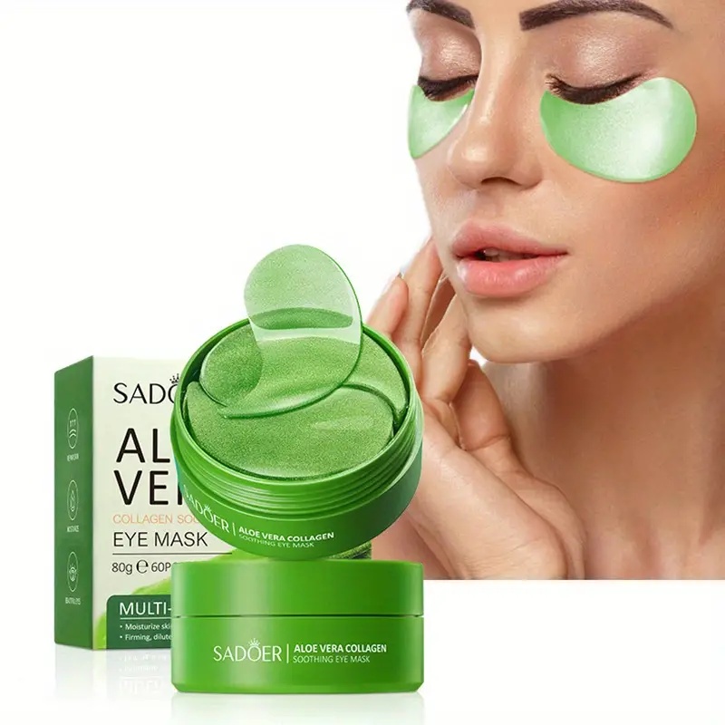 60 Pieces of Aloe Vera Collage - Collagen Under Eye Patches recension och pris