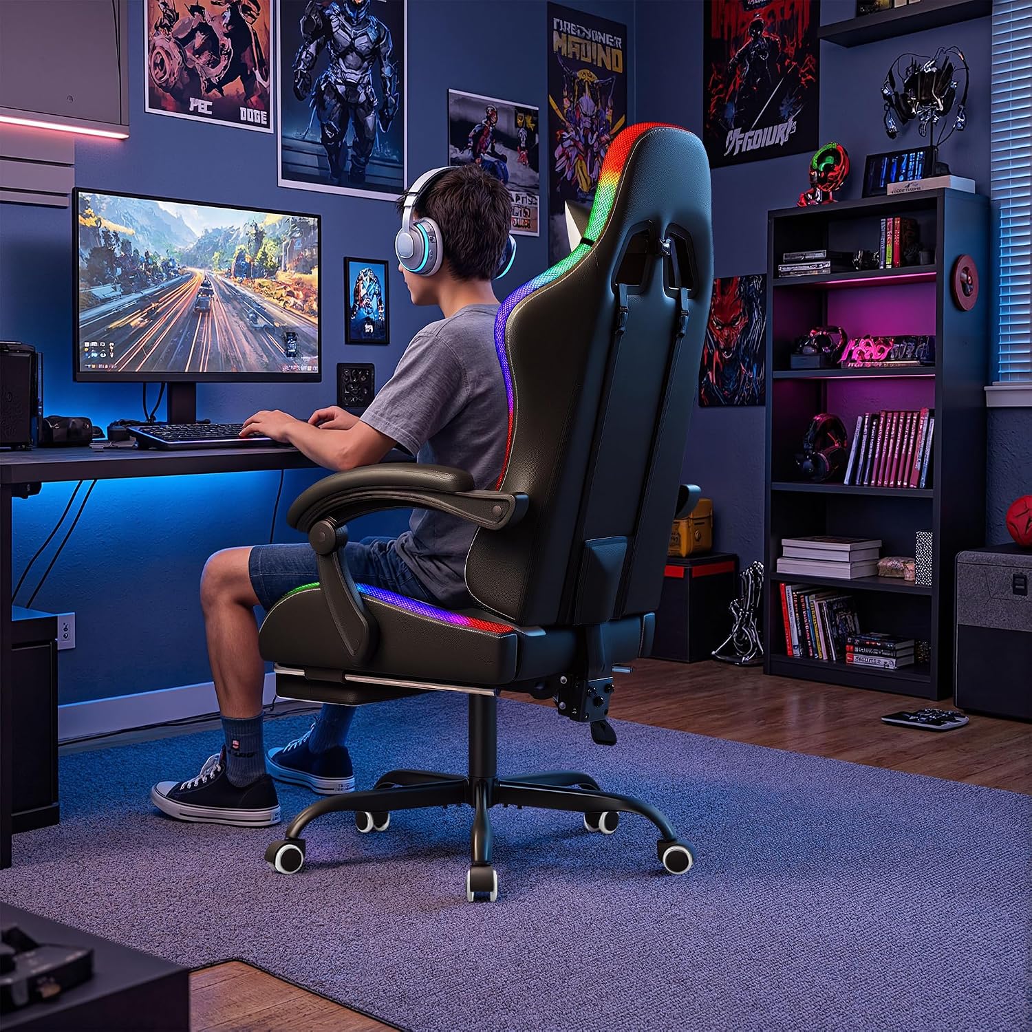Homall Gaming Chair, Ergonomic - Massage recension och pris