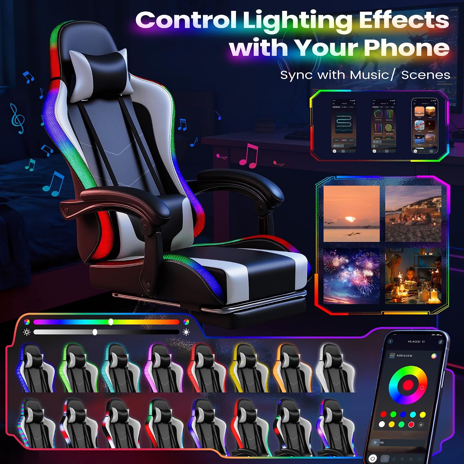 Homall Gaming Chair, Ergonomic - Massage recension och pris