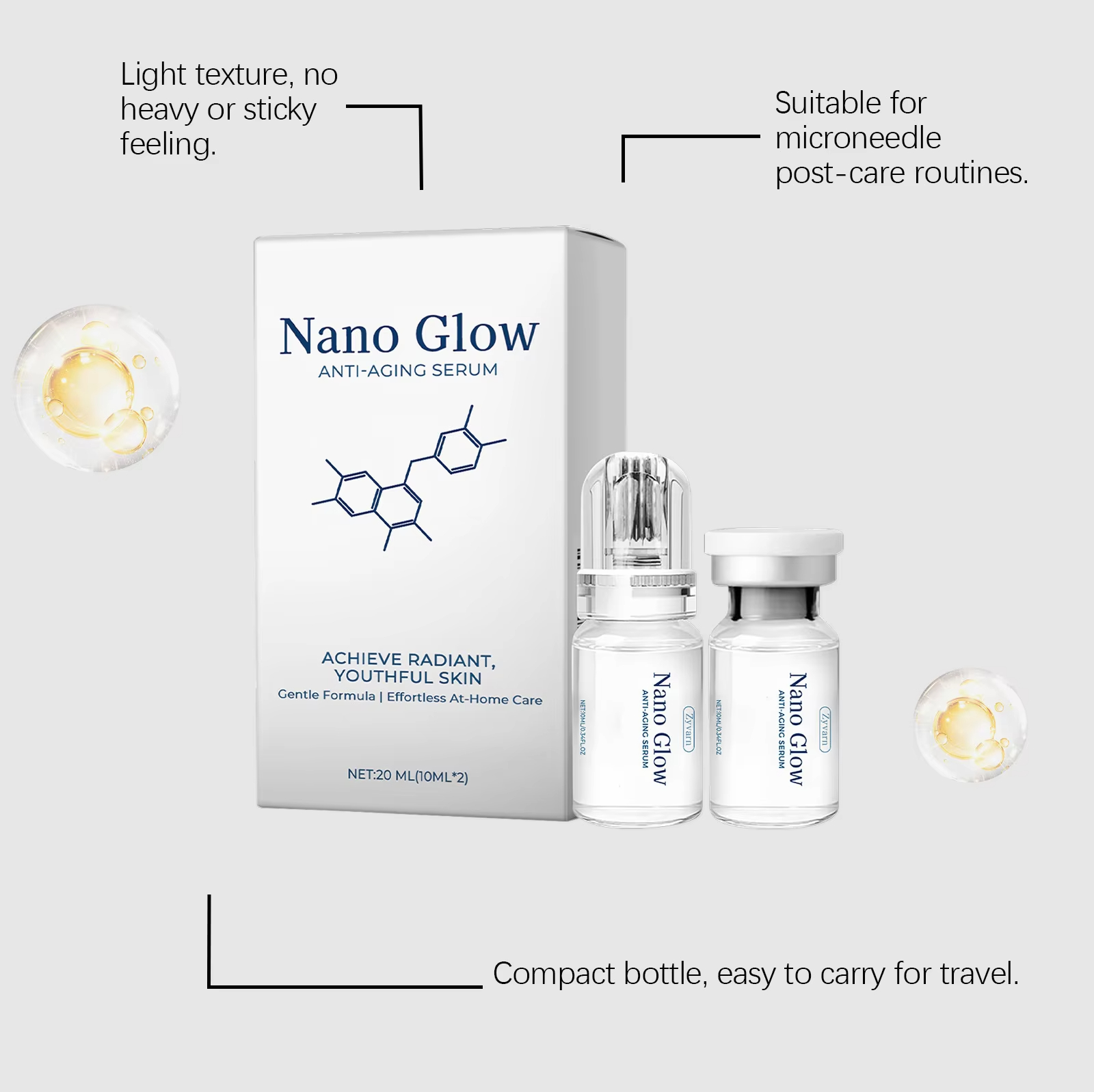 2*10ML Facial Hyaluronic Acid  - Hyaluronic Acid Facial Serum recension och pris